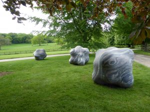 Shapes in the Clouds I, IV, V by Peter Randall-Page at New Art Centre Roche Court Salisbury