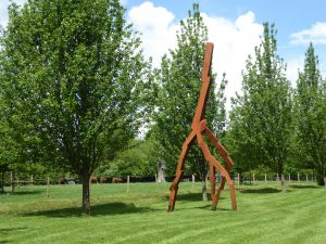 Lightning Strike by David Nash at New Art Centre Roche Court